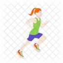 Enfant Qui Court Enfant Garcon Icône