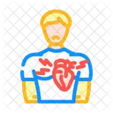Corazon Hombre Enfermedad Icono