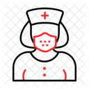 Enfermera Coronavirus Doctor Icono