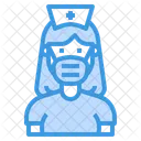 Enfermera Avatar Hospital Icono