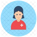 Enfermera Ninera Partera Icono