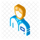 Silueta Salud Enfermera Icono