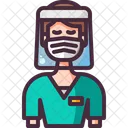 Avatar Proteccion Traje De Seguridad Icono