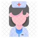 Enfermera Personal Mujer Icono
