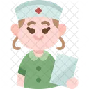 Enfermera Cuidador Medico Icono