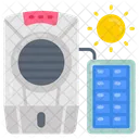 Enfriador De Aire Con Energia Solar Aire Acondicionado Solar Aire Acondicionado Icono