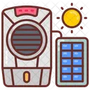 Enfriador De Aire Con Energia Solar Aire Acondicionado Solar Aire Acondicionado Icono