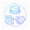 Engage in the selection process  Icon