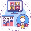 Virtual Event Engagement Icon