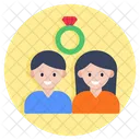 Engagement Couple Spouse Marriage Partner Icon