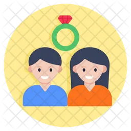 Engagement couple  Icon