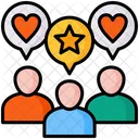 Engagement Social Media User Icon