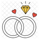 Engagement Ring Love Icon
