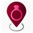 Ring Location Diamond Icon