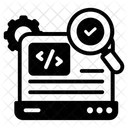 Engenharia De Codigo Codigo De Desenvolvimento Codificacao HTML Ícone