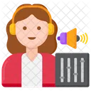 Engenheira De Som Feminina Engenheira Feminina Engenheira De Som Ícone