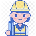 Engenheira feminina  Ícone