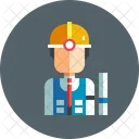 Engenheiro Trabalhador Avatar Ícone