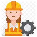 Engenheira Civil Profissoes Mulher Mulher Ícone