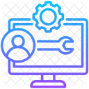 Engenheiro De Software Computador Administrador Ícone