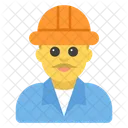 Male Constructor Worker Icon