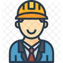 Engineer Worker Manager Icon