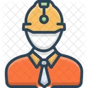 Engineer Construction Worker Icon