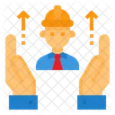 Engineer Manufacturing Hand Icon