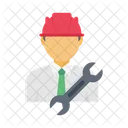 Engineer Worker Builder Icon
