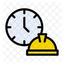 Laborday Engineer Clock Icon