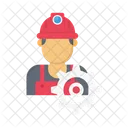 Engineer Worker Constructor Icon