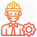Engineer Gear Man Icon