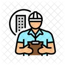 Engineer Construction Worker Icon