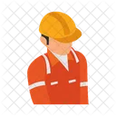 Engineer Worker Hat Icon