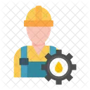 Worker Man Construction Icon