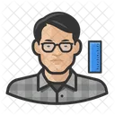 Engineer Asian Male  Icon