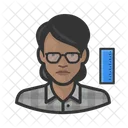 Engineer Black Female  Icon