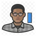 Engineer Black Male  Icon