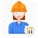 Engineer Female  Icon