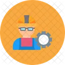 Worker Man Construction Icon