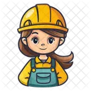 Worker Man Construction Icon