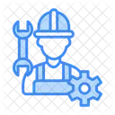 Engineer Worker Man Icon