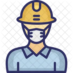 Engineer Wearing mask  Icon