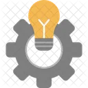Engineering Lightbulb Gear Icon