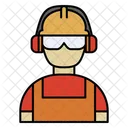 Engineering And Construction Worker  Icon