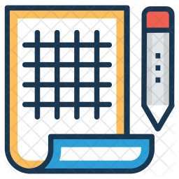 Engineering Blueprint Icon