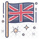 England Flag Banner Emblem Icon