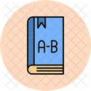 Englisches Buch Alphabete Buch Icon