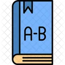 Englisches Buch Alphabete Buch Icon