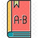 Englisches Buch Alphabete Buch Icon